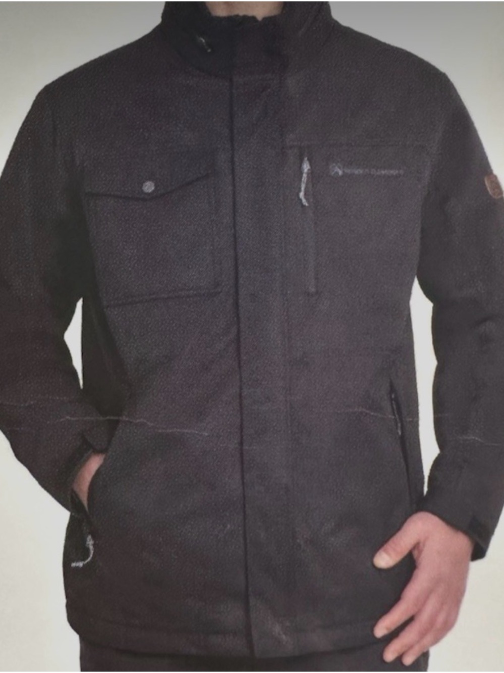 Rugged Elements Men’s black Large jacket with hoodie